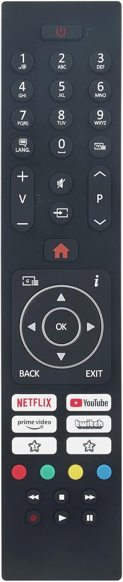 AULCMEET Universele Afstandsbediening Compatibel met JVC Dual TV DL49U500P4CWH DL50U550P1CW RC43135P LT-43VF5155W - ShopVlot