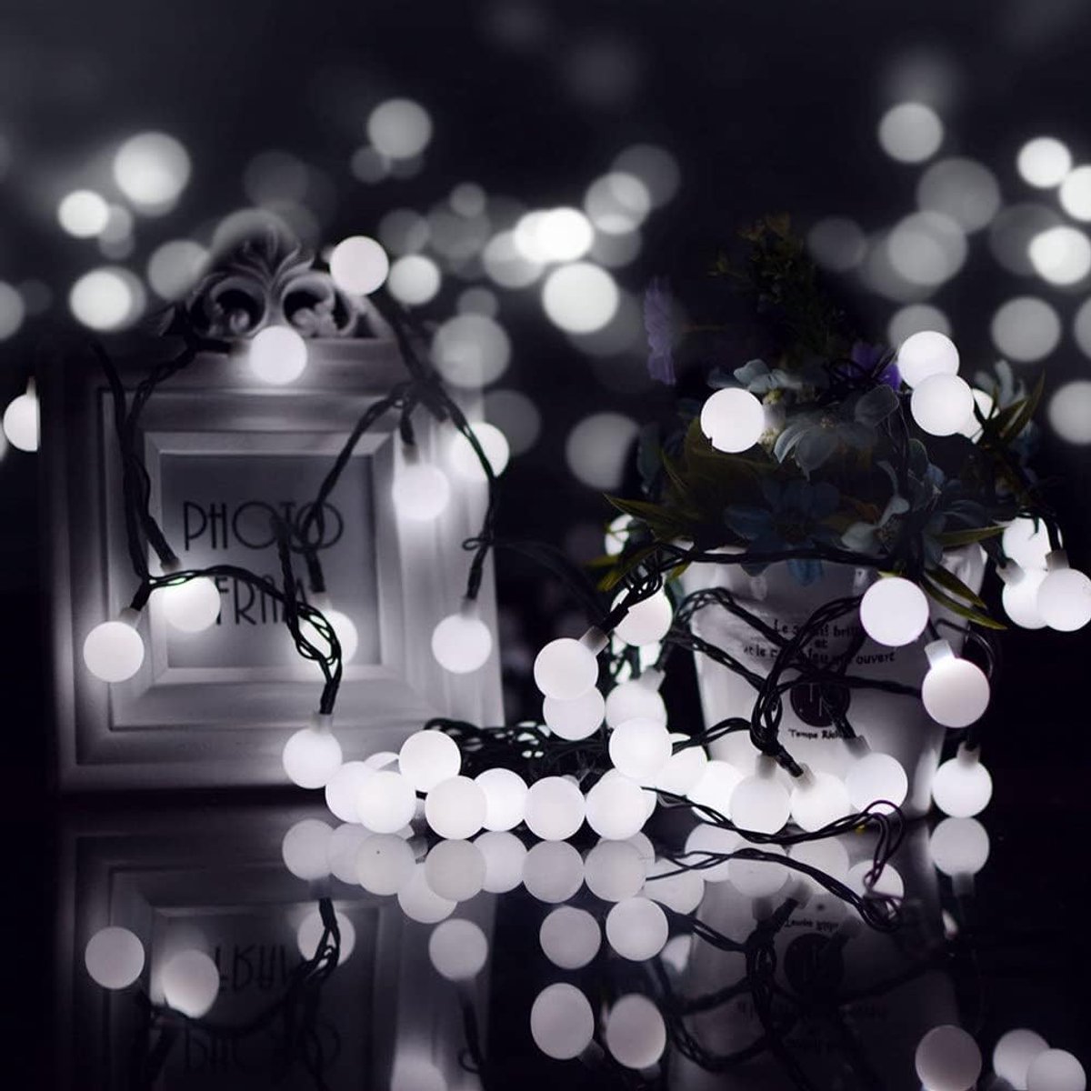 Garden Lighting Bulbs String Lights - 5 Meters - Solar Energy - Cool White - ShopVlot