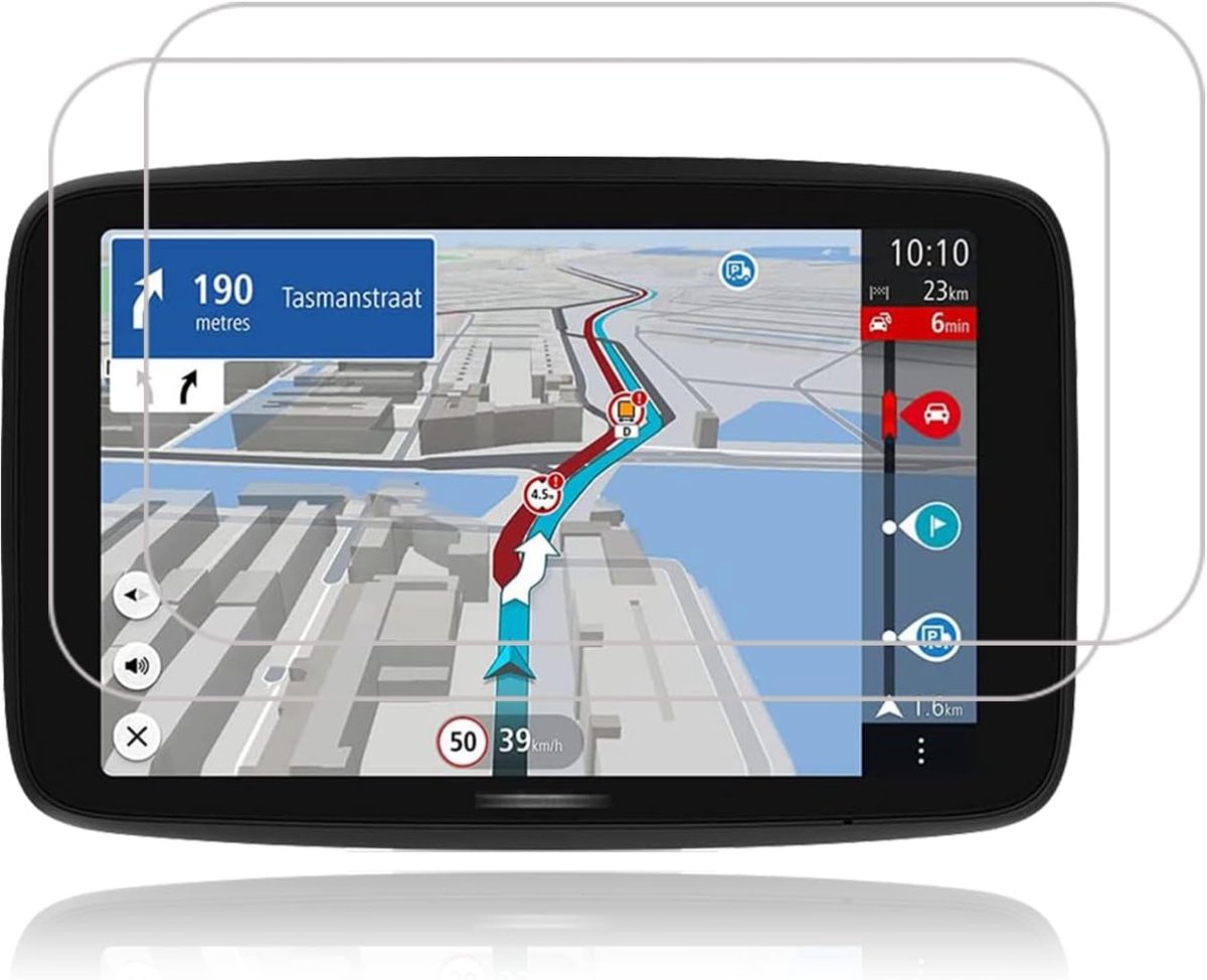 2 stuks beschermfolie voor TomTom GO Expert Plus 7 inch motornavigatie, PET HD helder explosiebestendig flexibele - ShopVlot
