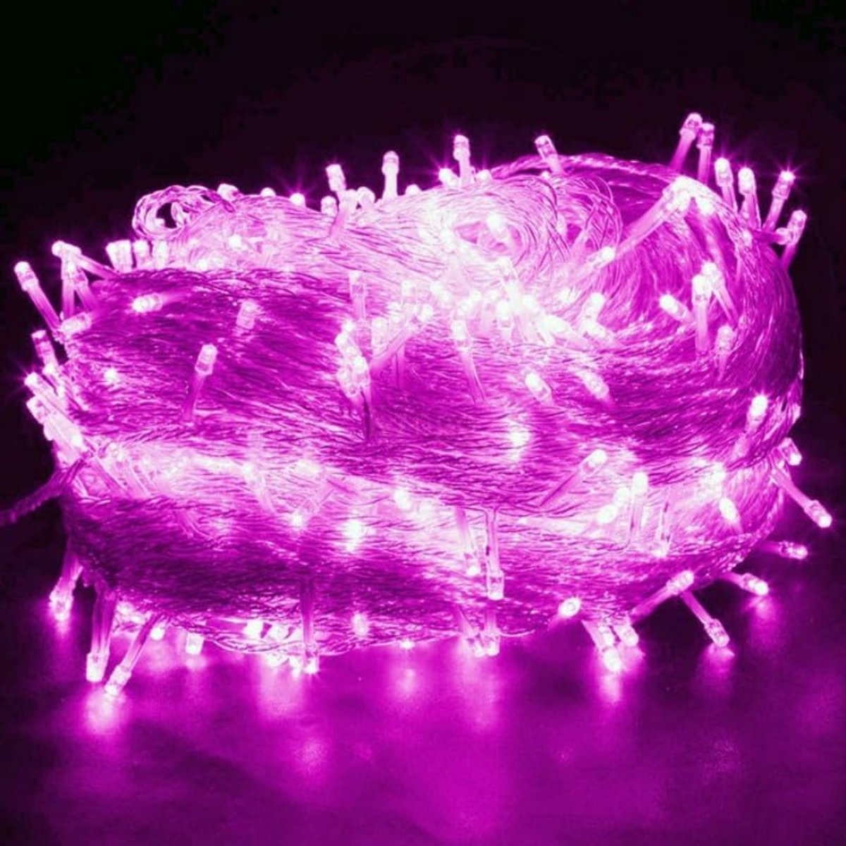 Christmas Tree Lights For Indoor - 20 Meters - Pink - ShopVlot