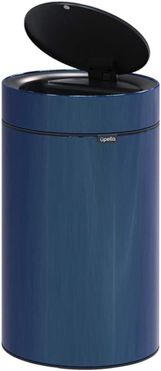 European intelligent automatic induction trash can household stainless steel round electric living room kitchen - ShopVlot