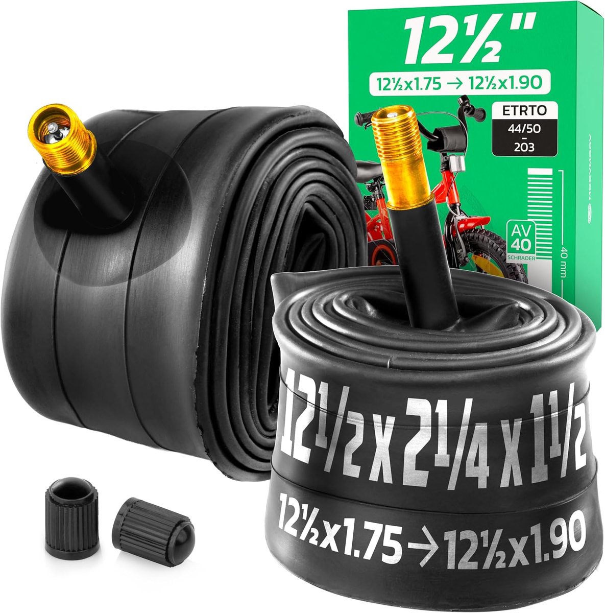 MoovMoov Binnenband 12,5 inch - Voor banden 12 1/2x1.75x2 1/4, 12 1/2x1.75 en 12 1/2x1.90 met ETRTO van 47-203 tot - ShopVlot
