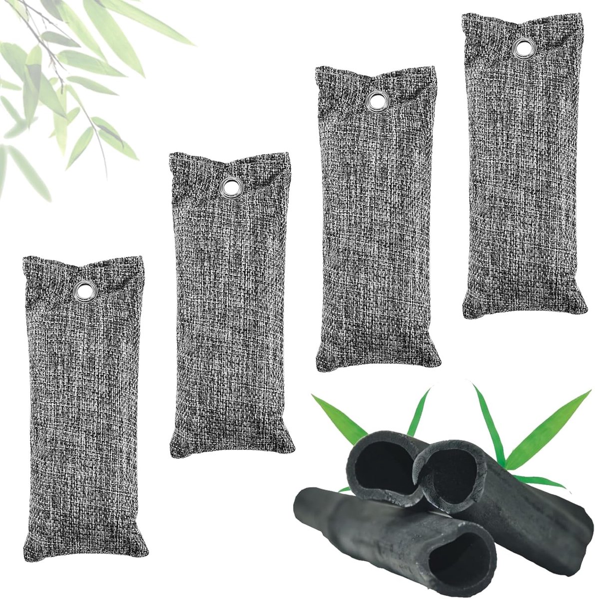 Pack of 4 100 g Activated Carbon Shoe Pads for Foot Odour Activated Carbon Shoe Odour Remover, Shoe Deodorant Bag - ShopVlot