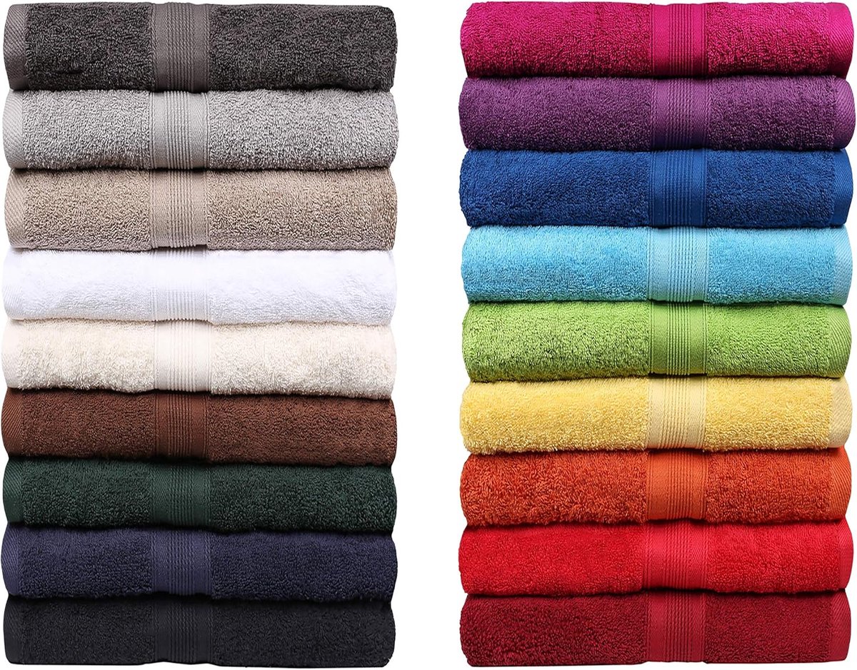 NatureMark terry towels, series premium cotton, 20 trendy colours, in 8 different sizes. - ShopVlot