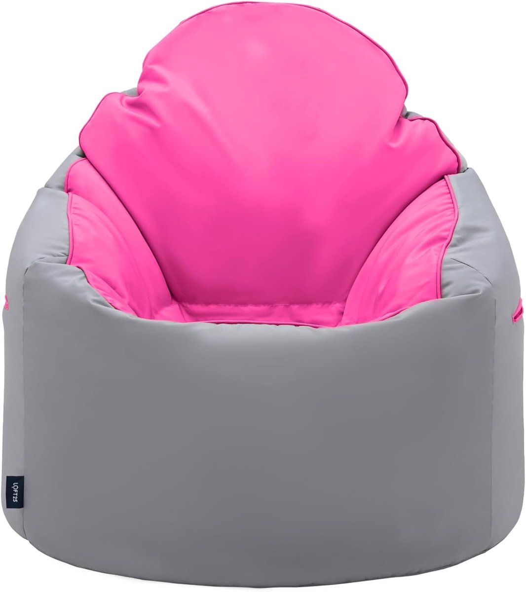 Loft 25 Adults Bean Bag Chair - Indoor Outdoor Living Room Gaming Bean Bag - Highback Water Resistant Gamer Bench - ShopVlot