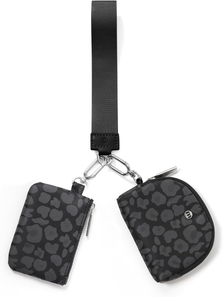 AOTM Small Purse for Men and Women, Keychain, Bracelet, Wallet, (Double Pocket), Removable Zip, Portable Sports Wallet - ShopVlot