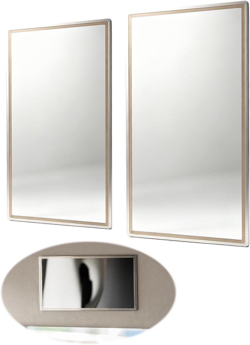 Large Car Sun Visor Makeup Mirror Safety Mirror Scratch-Resistant High Resolution Indoor Easy to Install Square Car - ShopVlot