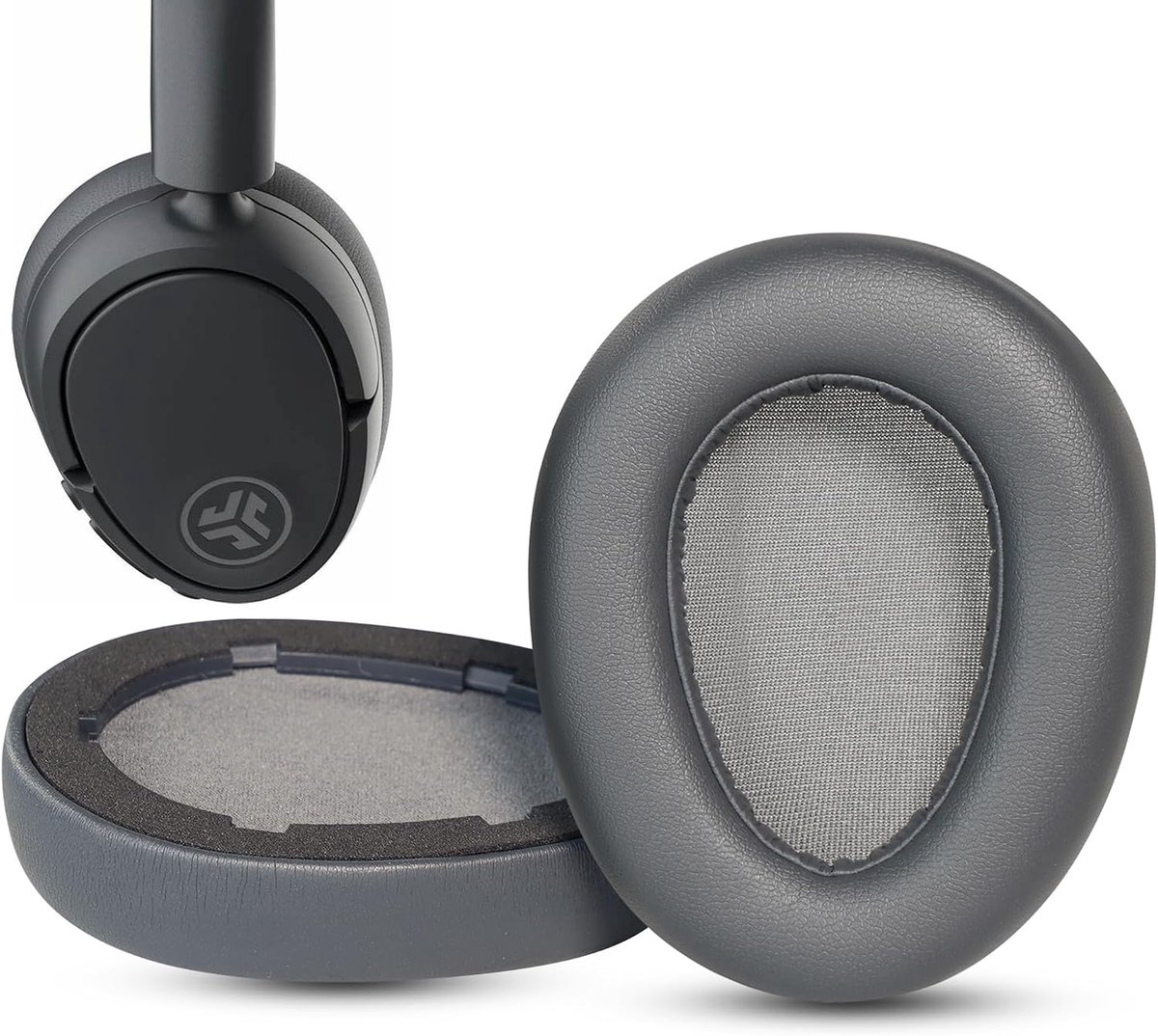 JBuds Lux Replacement Ear Pads for JLab JBuds Lux ANC – Soft Protein Leather and Memory Foam Cushions Compatible with - ShopVlot
