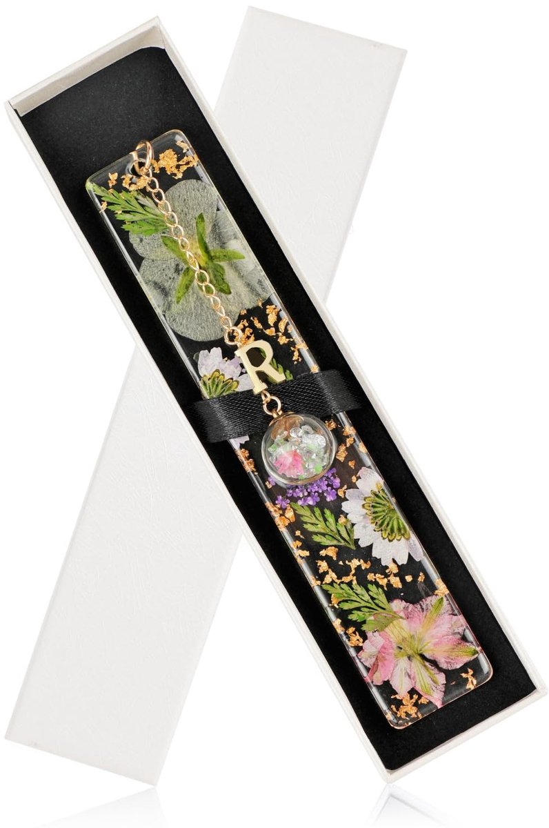 Solidchoice - Handgemaakte Boekenlegger met Gedroogde Bloemen R