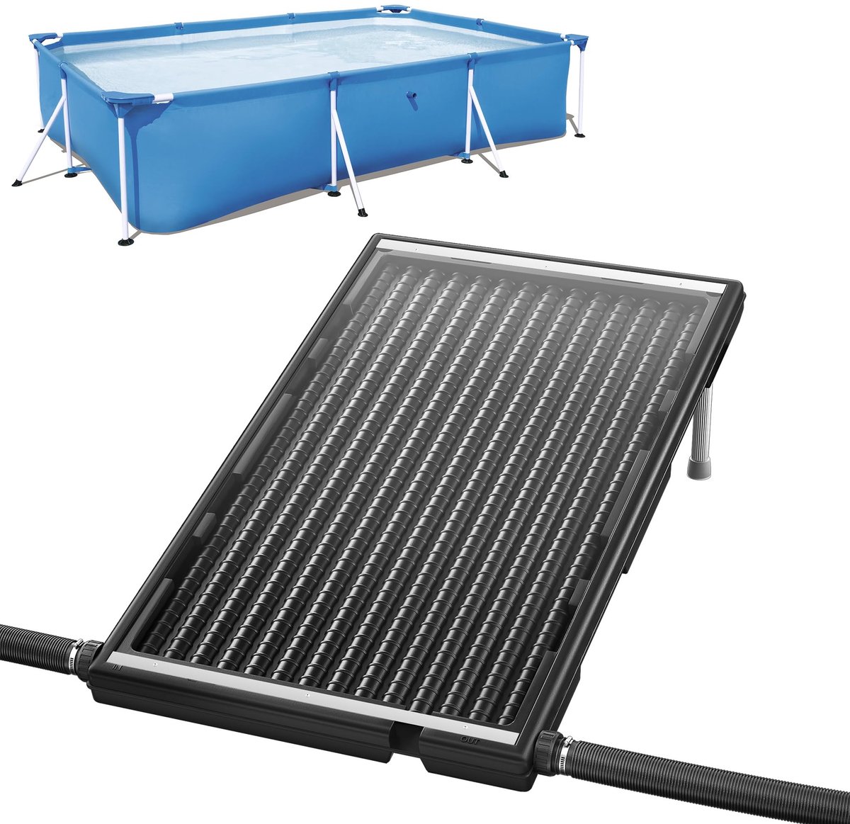Solidchoice - Zonneboiler voor Zwembaden met Ondersteuningspoten