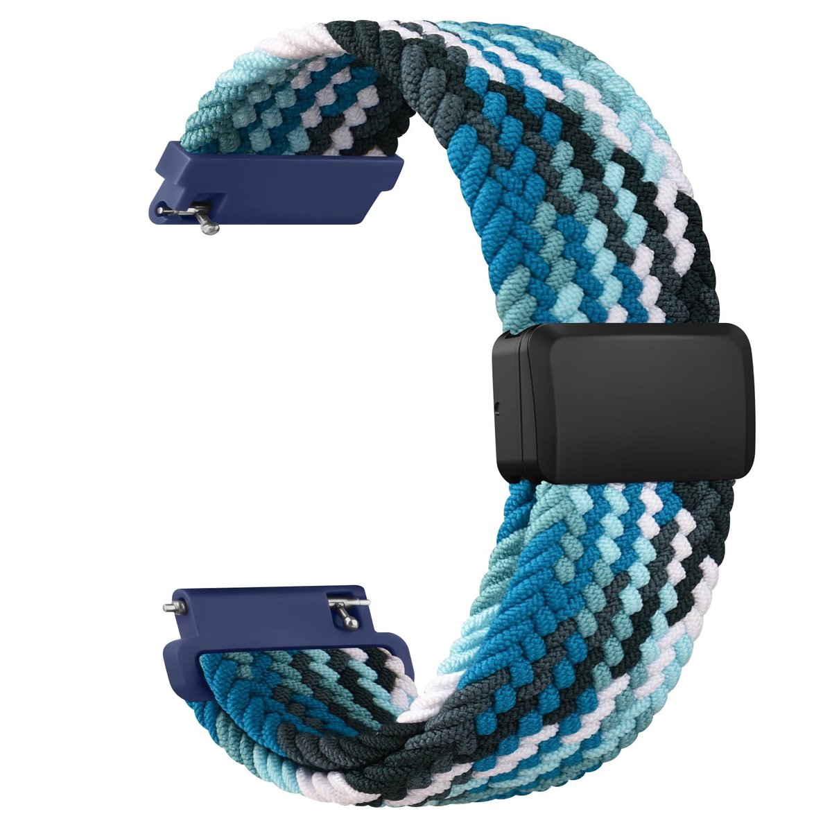 Solidchoice - 20 mm Nylon Horlogeband voor Smartwatch met Magnetische Sluiting