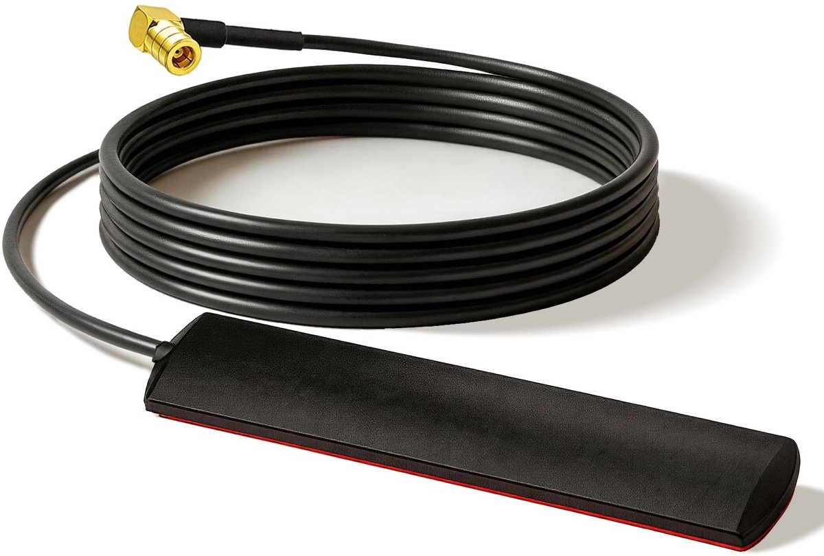 Solidchoice - DAB+ Auto Antenne met 3m Kabel en SMB Plug voor DAB Radio