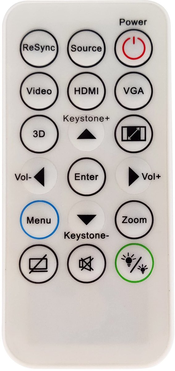 Solidchoice - Ergonomische Afstandsbediening voor Projectoren