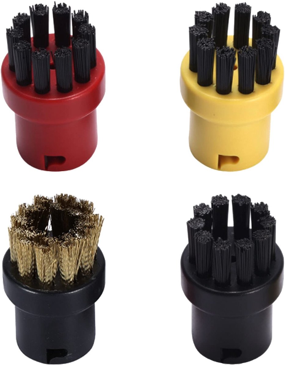 Solidchoice - 3 Stuks Ronde Borstels voor Stoomreinigers