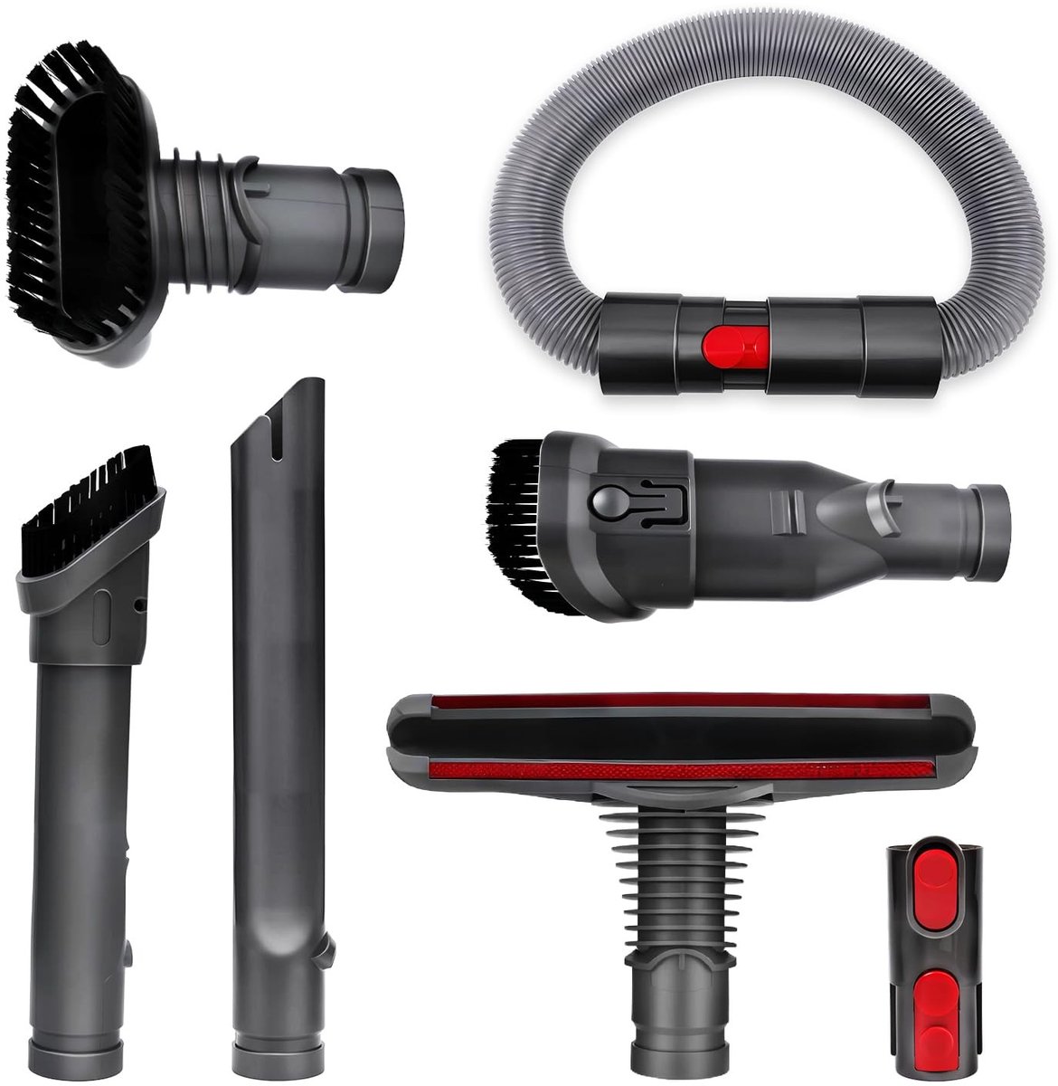 Solidchoice - Accessoire Set voor Dyson Stofzuigers, 7 in 1 Vervangende Borstels
