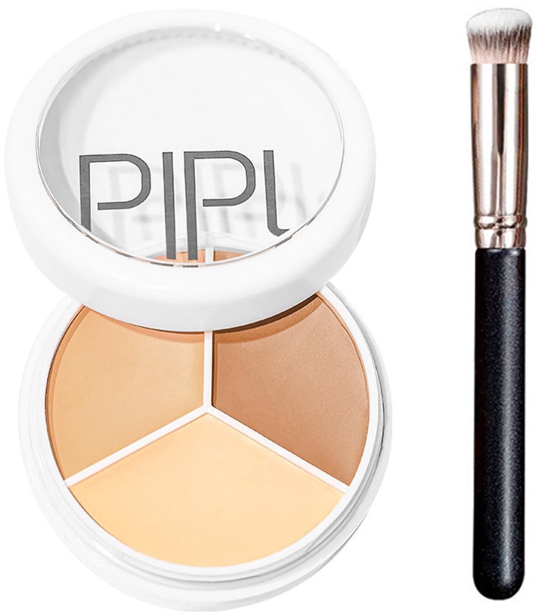 Solidchoice - 3-in-1 Concealer Palette met Kwast voor Gezicht