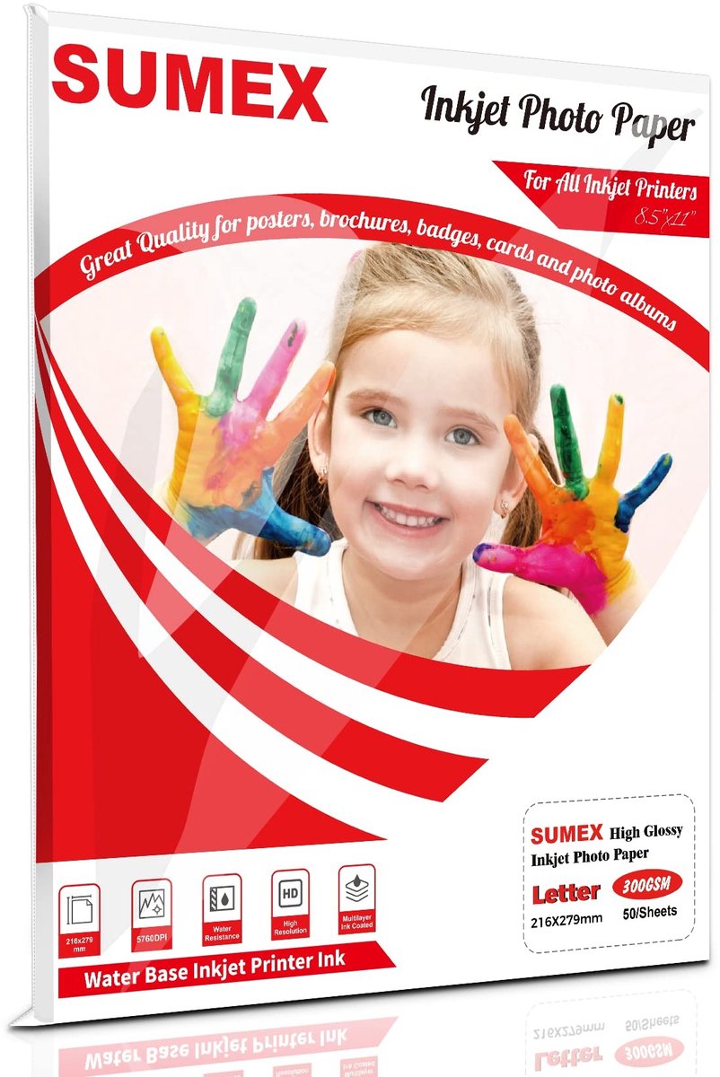 Solidchoice - A4 Hoogglans Foto Papier voor Inkjetprinters - 100 Vellen