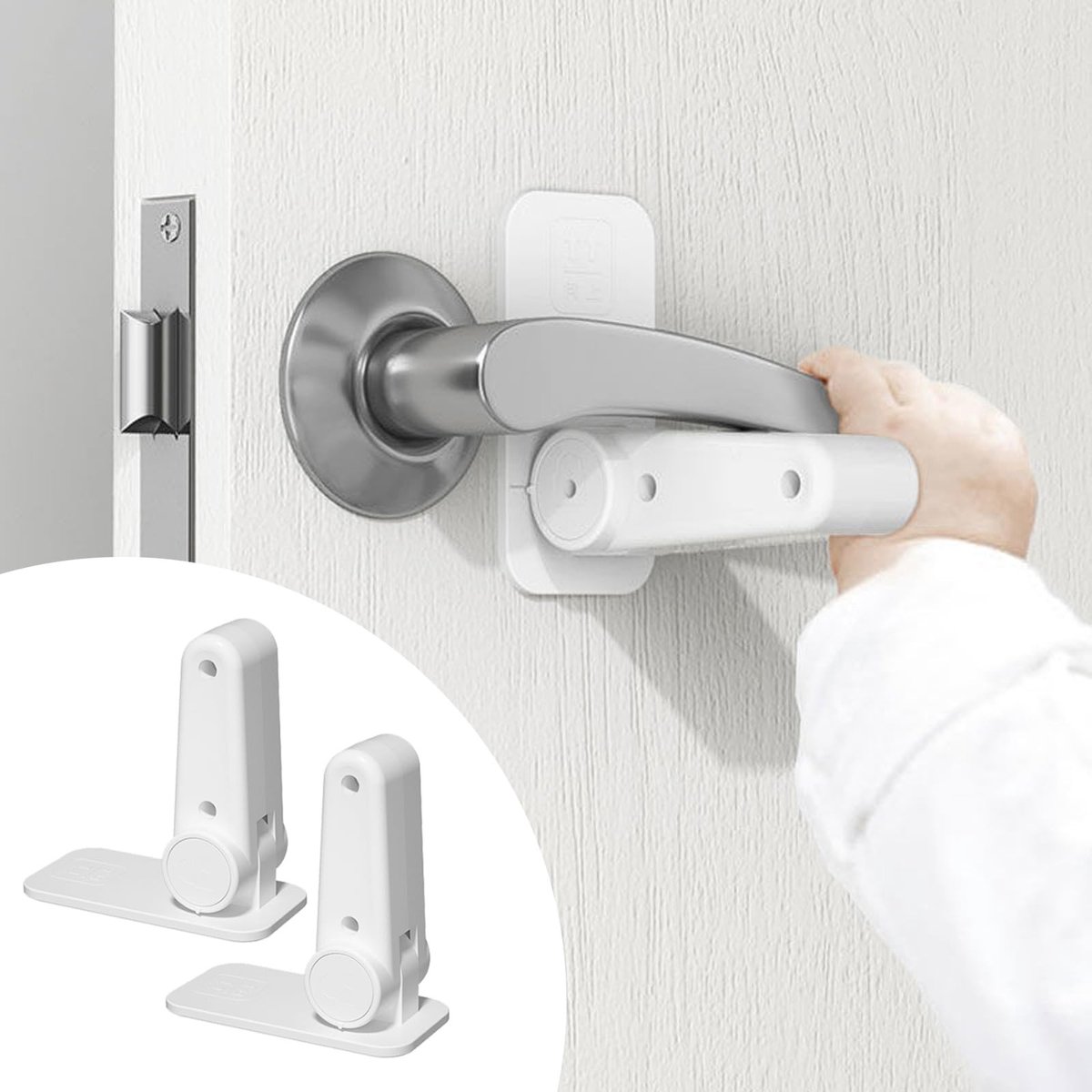 Solidchoice - Kindveilige Deurslot met Zelfklevende Bevestiging