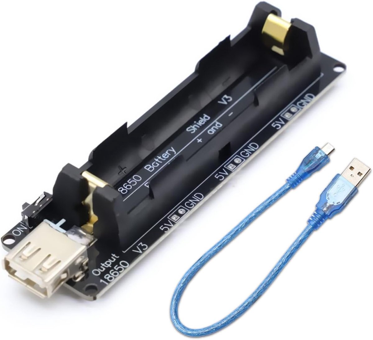 18650 batterij uitbreidingsschild V3 - micro USB poort - 5V/2A output - ideaal voor Raspberry Pi en Arduino - ShopVlot
