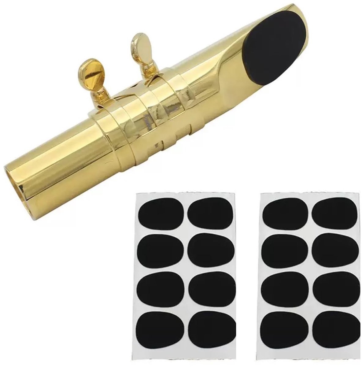 16 Pieces Nozzle Patches for Saxophone, Clarinet Nozzles, 0.8 mm, Saxophone Mouthpiece Patch for Old and Tenor - ShopVlot