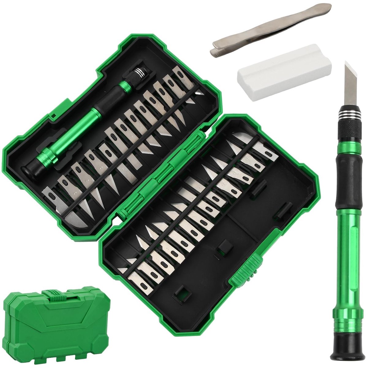 Solidchoice - 29-delige Scalpelset met Reservemesjes voor Knutselprojecten