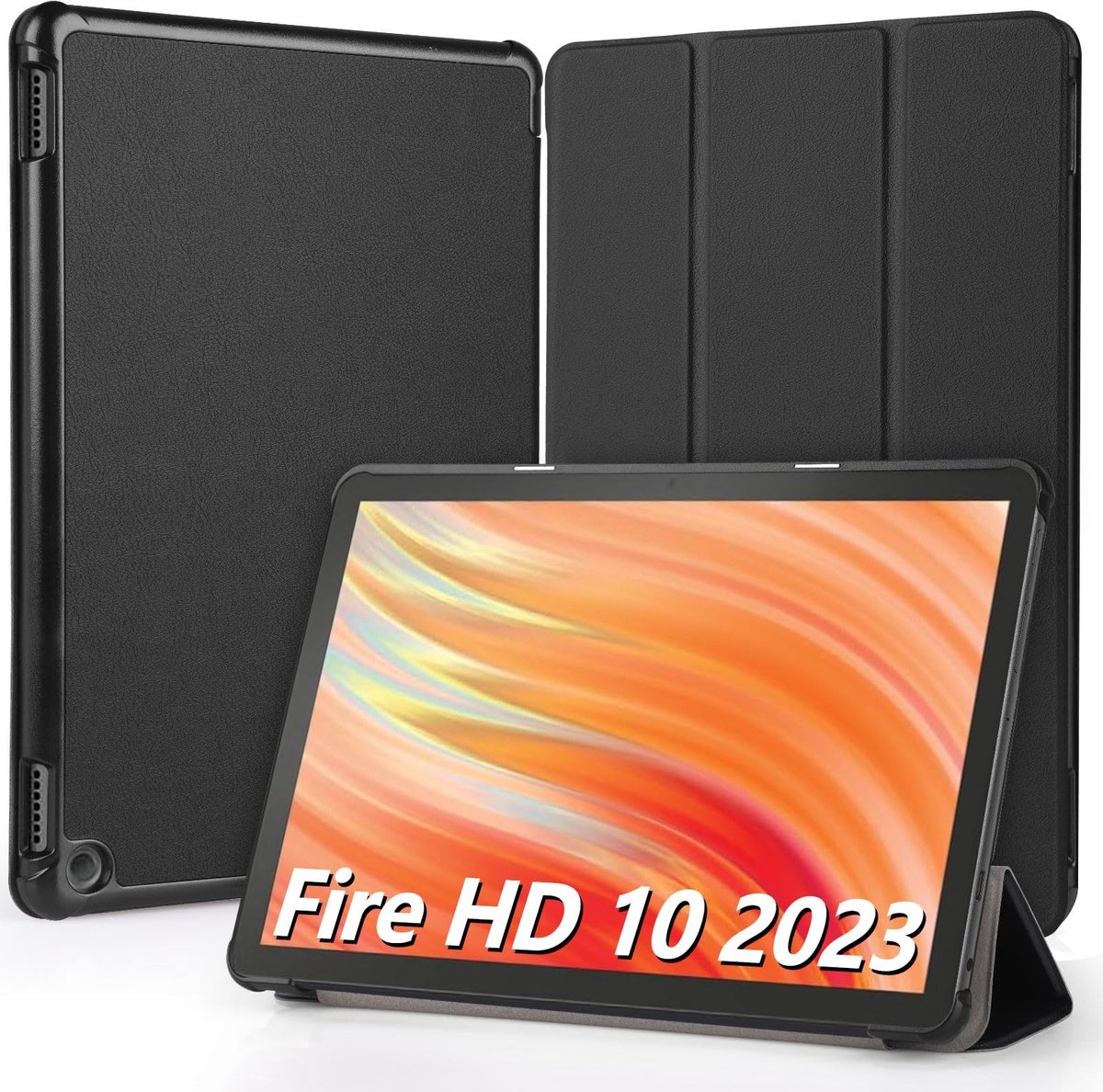 Solidchoice - Ultra Dunne Leer Beschermcase voor Fire HD 10 Tablet