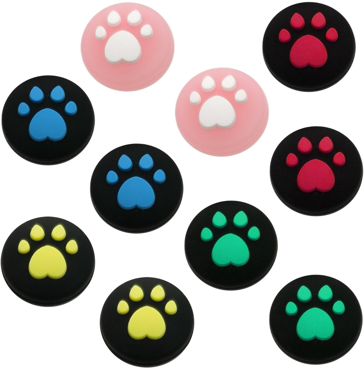 Solidchoice - Set van 10 Siliconen Thumb Grip Caps voor Joystick