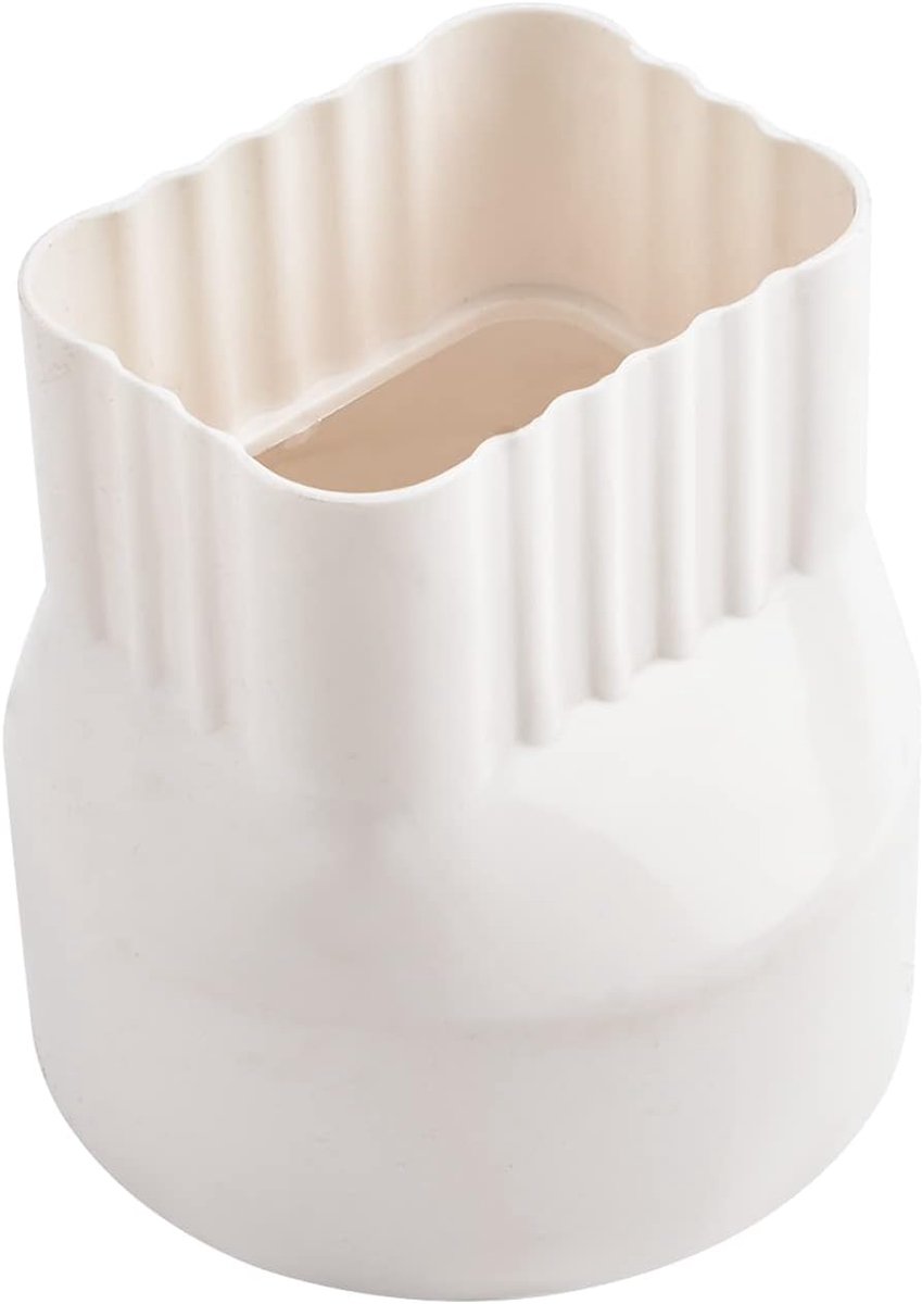 Downspuitadapter 8.6 x 6.5cm - PVC - voor 105mm afvoerbuizen - eenvoudig te installeren - ShopVlot