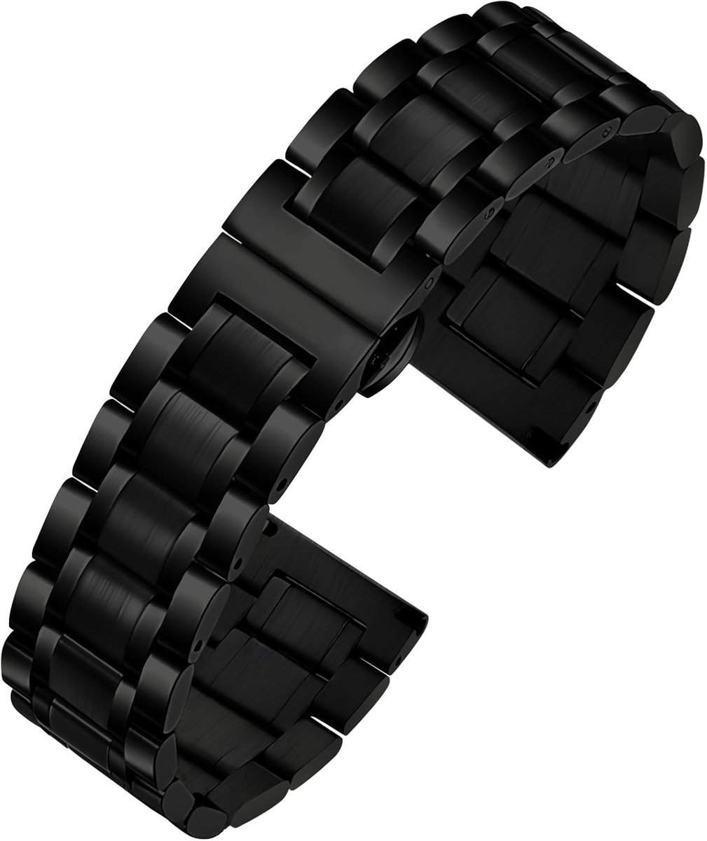 Horlogeband Rvs 12mm-24mm - Snelle bevestiging - Geschikt voor mannen en vrouwen - Stijlvolle vervangband - ShopVlot