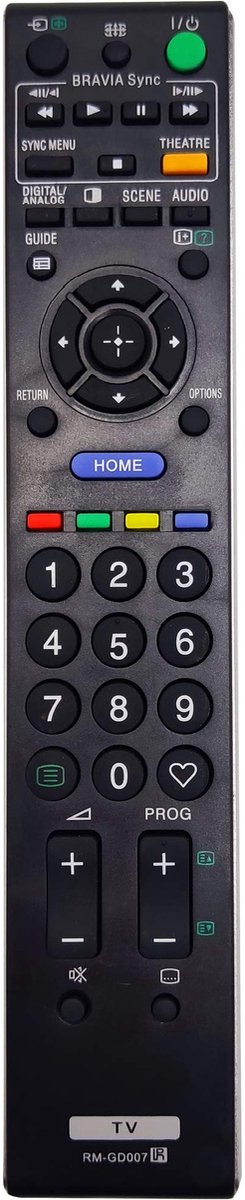 Solidchoice - Ergonomische Afstandsbediening voor Sony TV