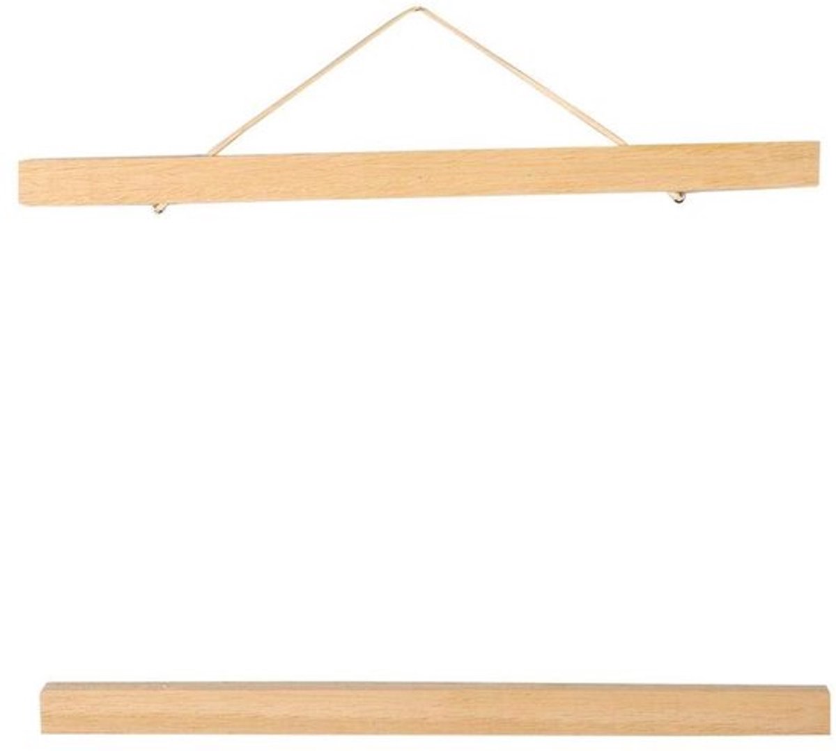 Houten hanger - magnetisch posterframe - golden crown