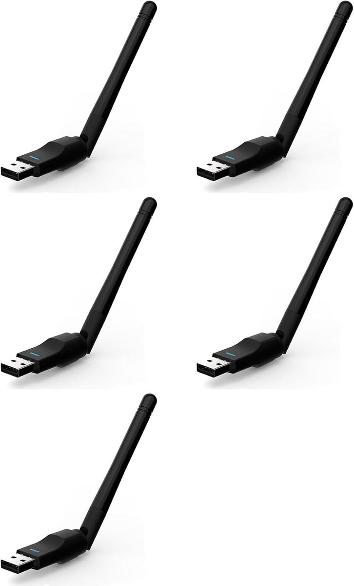 Draadloze Wifi Adapter - Netwerkkaart Ontvanger - Internet Verbinding - Snelle Stabiele Wifi - 150 Mbps - Zwart