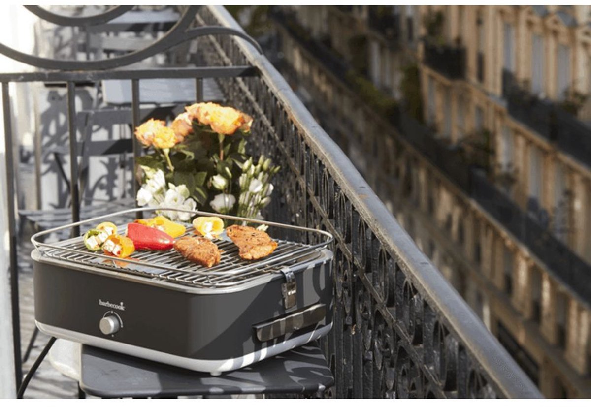 Barbecook E-Carlo - Barbecue électrique de table - Midnight Grey