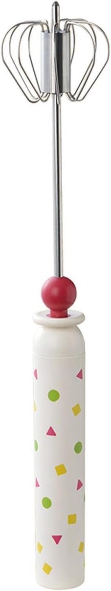 Handmixer Eierklopper Opschuimer Bakken en Koken Semi-automatisch Drukmechanisme 31 cm Zilver