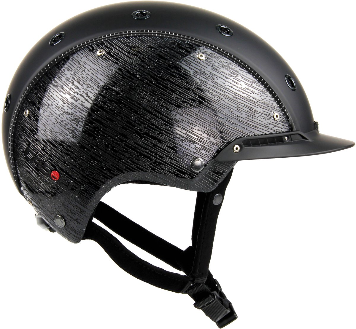Casco Spirit-6 Dressuurcap-Zwart met print-L