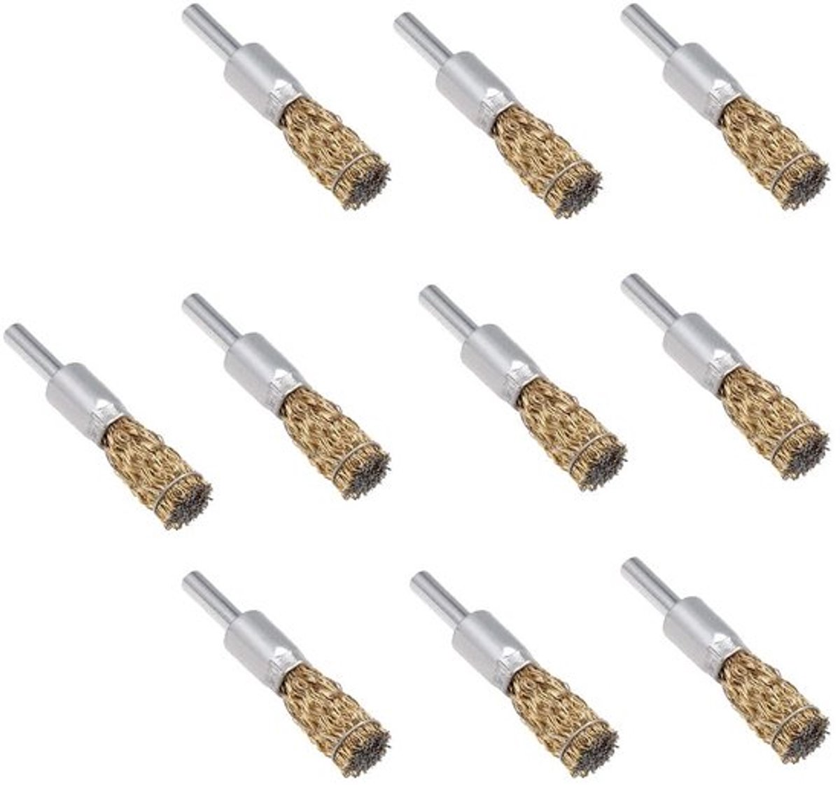 Store_7 - Draad Wiel Borstels Kit - 10 Stuks - Voor Roest en Verf Verwijdering