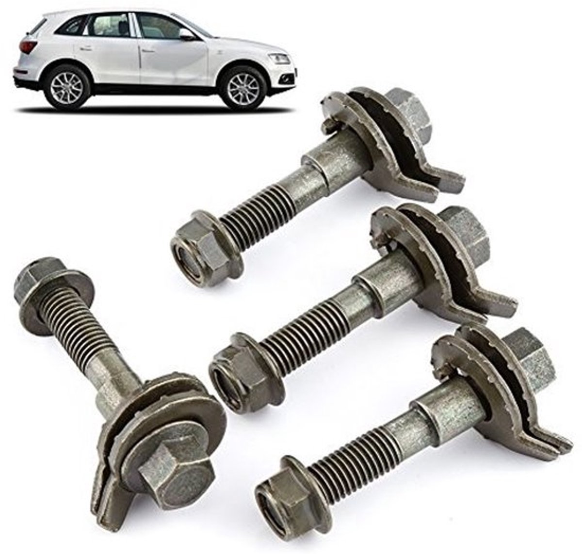 Terisass Cam Bolt Set 14mm voor Voertuigen - 4-delige Stalen Wielenuitlijning