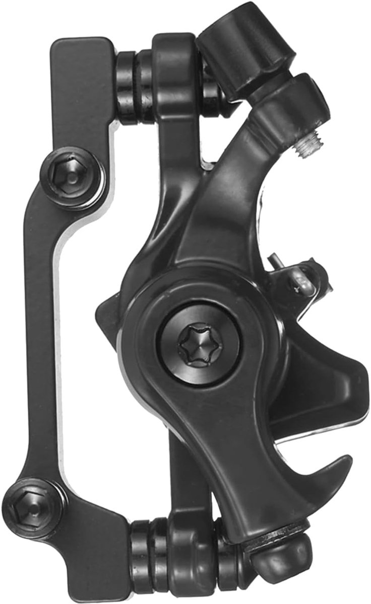 Fietsrem Adapter - Schijfrem Onderdeel - Veilig Fietsen - Warmtegeleiding Aluminium - 12x5x5 cm - Zwart