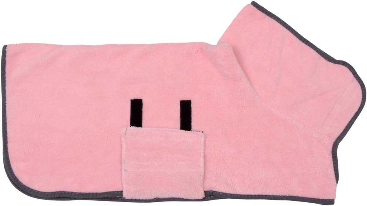 Huisdier Handdoek - Hondenbadjas Kattenbadjas - Huisdier Drogen - Sneldrogend Microvezel - 27 x 23 x 3 cm - Roze