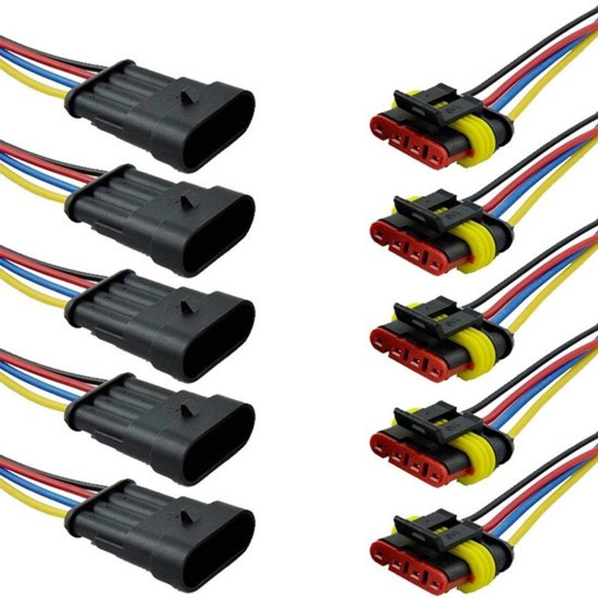 IMstore - 5 stukken betrouwbare auto waterdichte connector - 4 polig