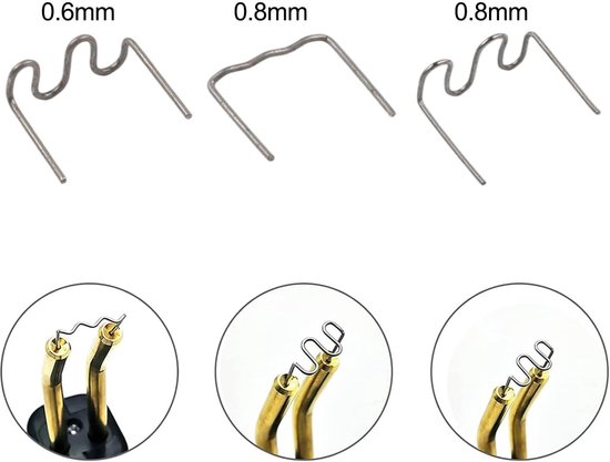 Reparatie Kit - Plastic Lassen - Diverse Reparaties - 1500 Roestvrij Staal - 0 60mm 0 8mm - Zilver — afbeelding 4