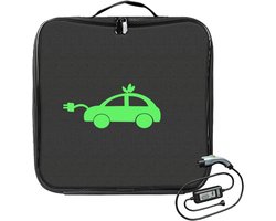 EV Kabel Organizer Tas - Draagbare Opbergtas - Oplader Kabels Opbergen - Waterdicht Vlamvertragend - 37 x 12 cm - Zwart