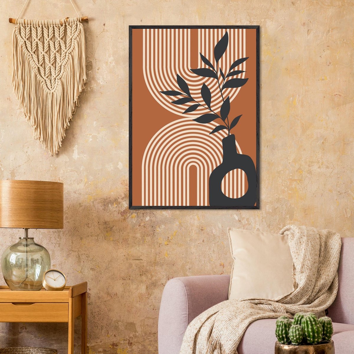 Boho – Arched still life Poster 70x100 cm - exclusief lijst