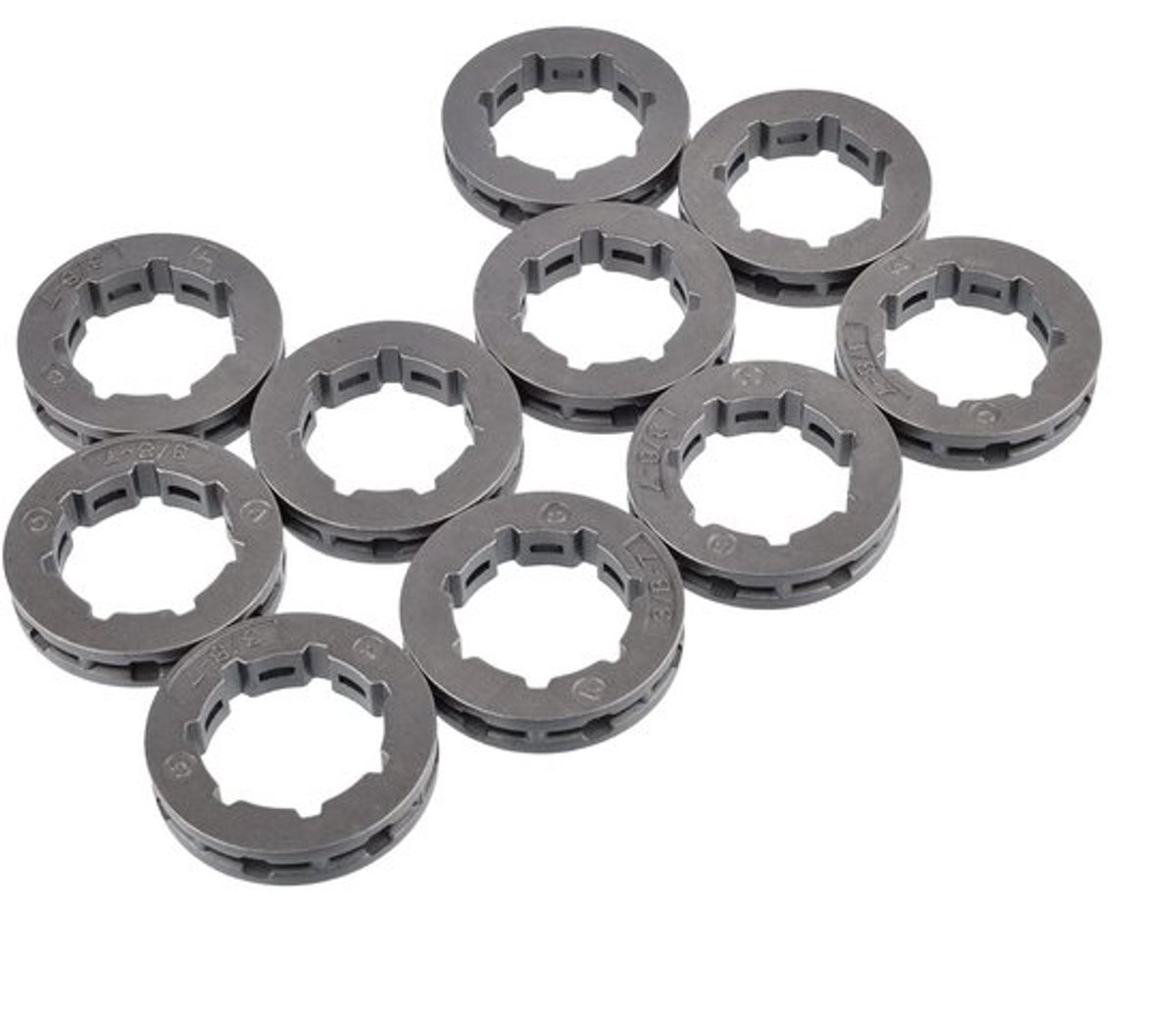 Dailygoods- Kettingwiel 10 Stuks - 3/8 7T 22mm - Voor Husqvarna
