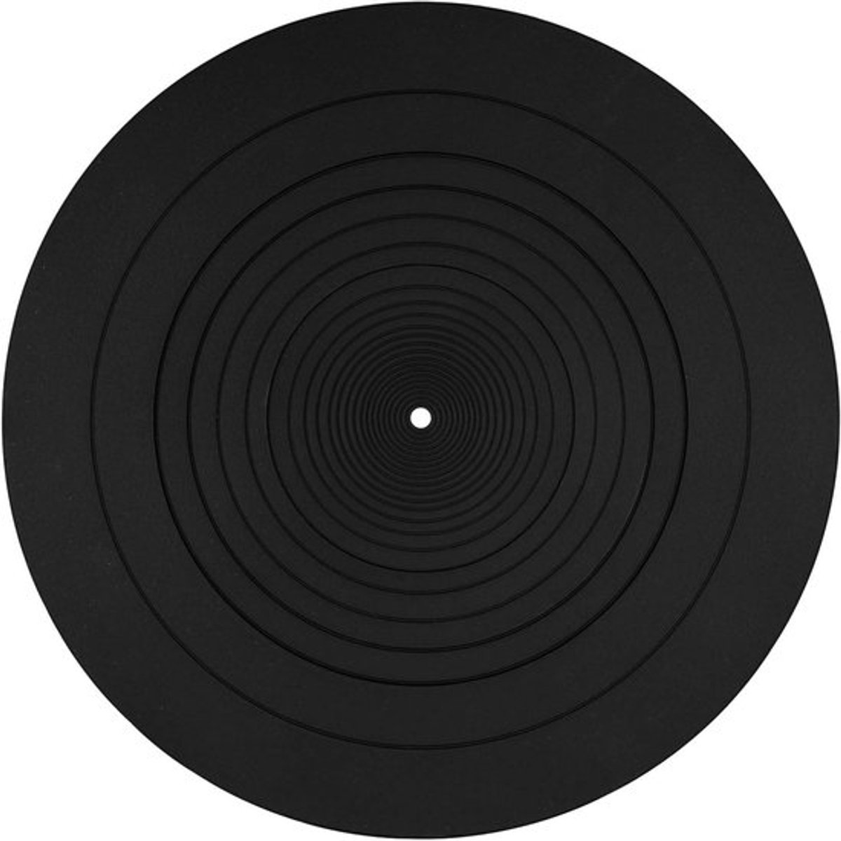 Dailygoods - Platenspelermat - Antistatisch - Siliconen - Zwart - LP-Slipmat