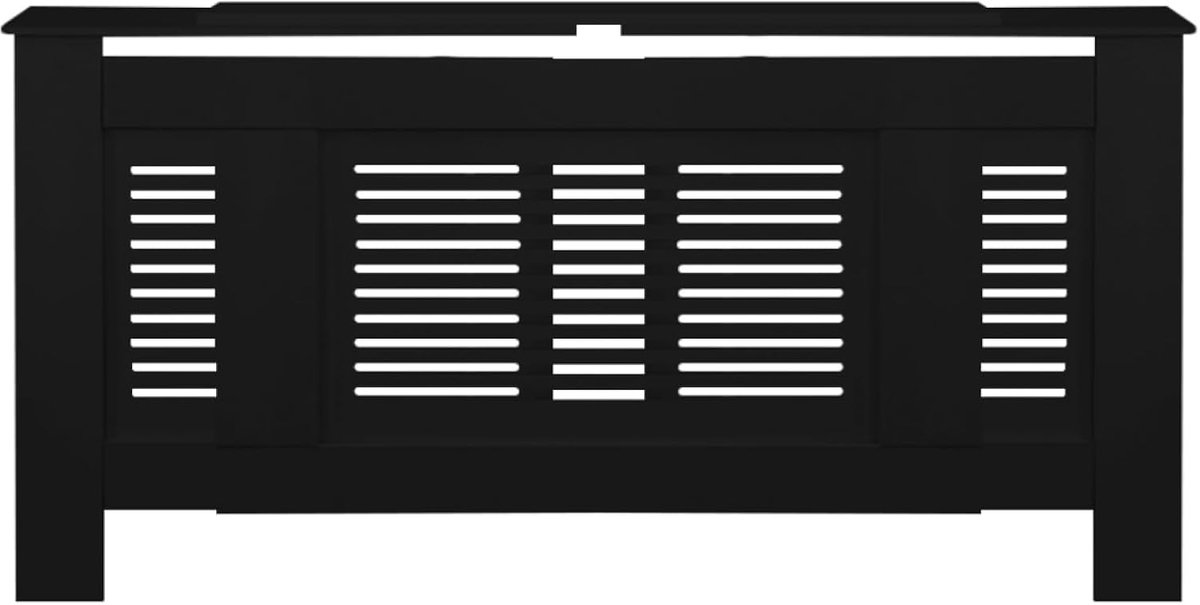 Radiator ombouw - Verwarming omkasting - Ruimte verfraaien - Breed variabel - 140 tot 190 cm - Zwart