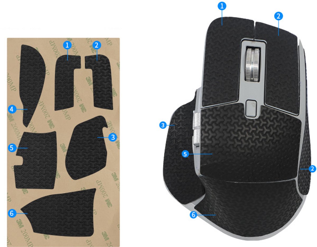 Verbeterde Grip Muis Skin voor Logitech MX Master 3/3s