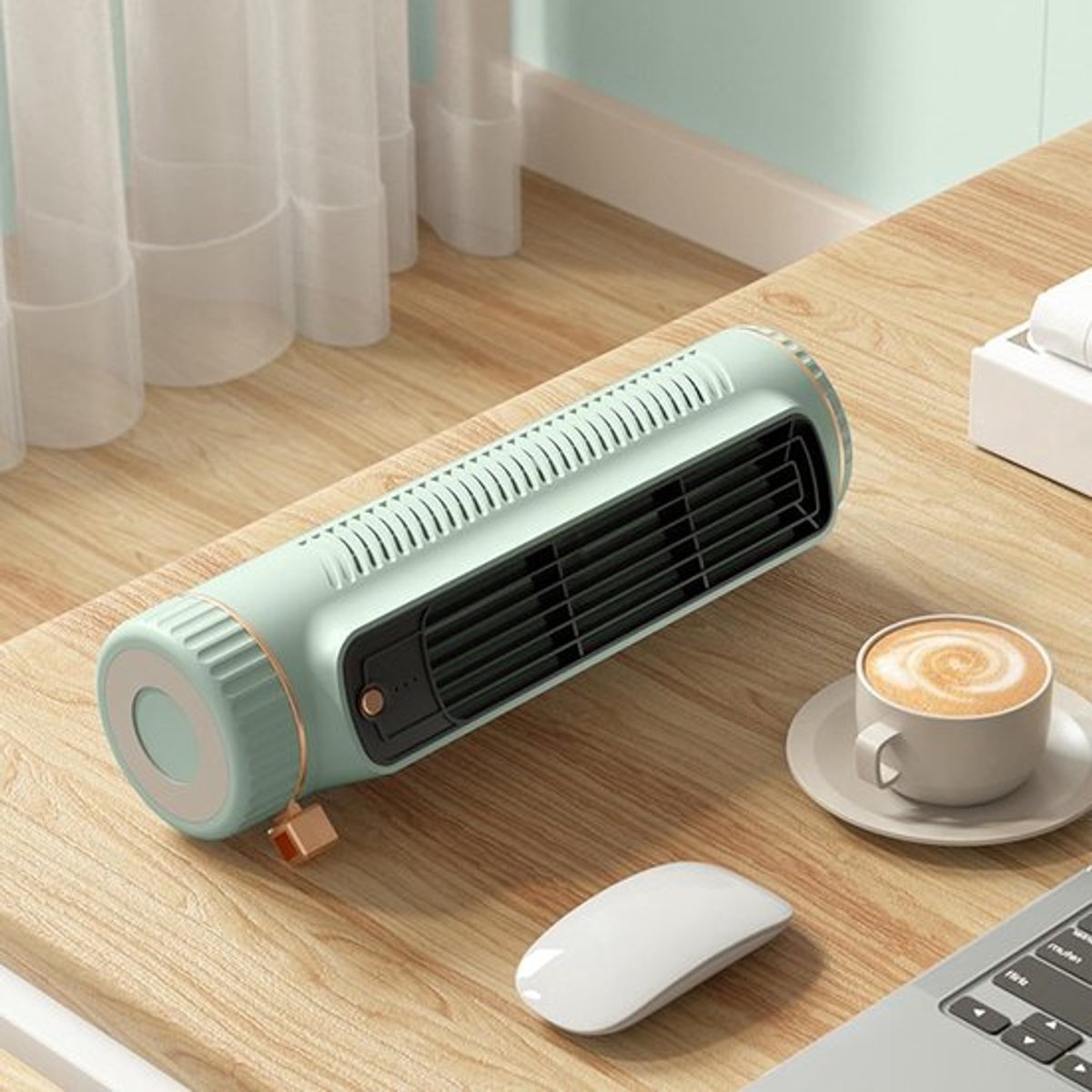 Draagbare airconditioner - Draadloze airconditioner, multifunctionele draagbare airconditioner, efficiënter, flexibelere instelling, energiebesparende technologie, bladloze en stille werking – foto 4