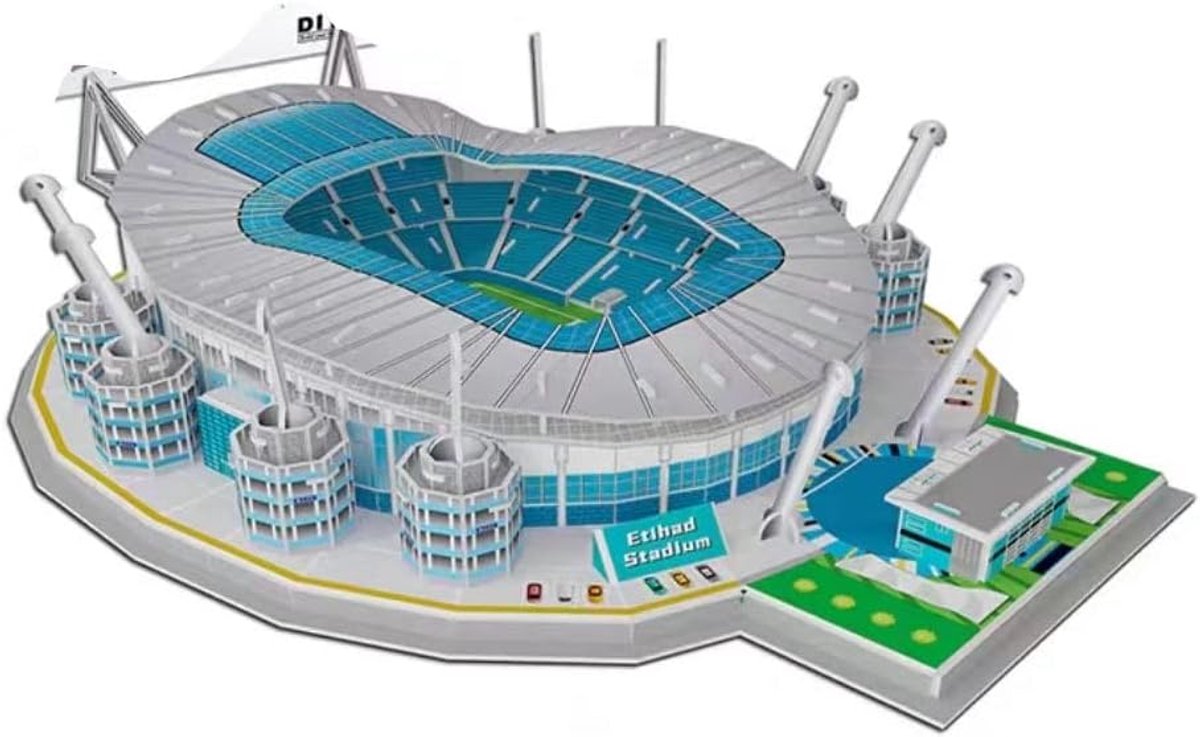 Stadionpuzzel - 3D model - Huis decoreren - Zonder lijm - 117 stukjes - Multicolor