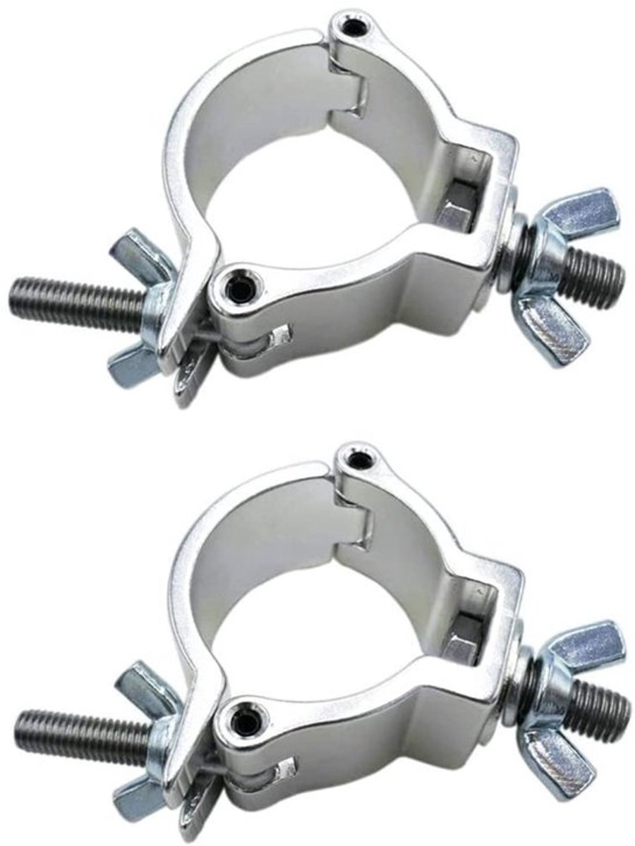 Aladdien - Aluminium montageklem podiumverlichting - 2 stuks - Sterke constructie